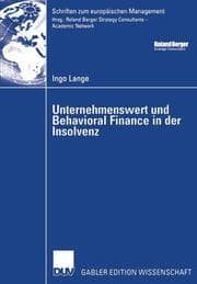 Cover von Unternehmenswert und Behavioral Finance in der Insolvenz