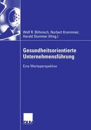 Cover von Gesundheitsorientierte Unternehmensführung