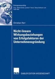 Cover von Nicht-lineare Wirkungsbeziehungen von Erfolgsfaktoren der Unternehmensgründung