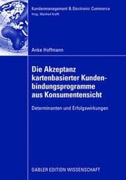 Cover von Die Akzeptanz kartenbasierter Kundenbindungsprogramme aus Konsumentensicht