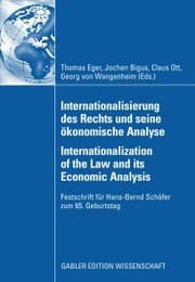 Cover von Internationalisierung des Rechts und seine ökonomische Analyse Internationalization of the Law and its Economic Analysis