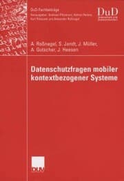 Cover von Datenschutzfragen mobiler kontextbezogener Systeme