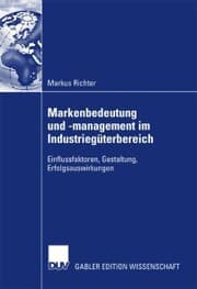 Cover von Markenbedeutung und -management im Industriegüterbereich