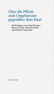 Cover von Über die Pflicht zum Ungehorsam gegenüber dem Staat