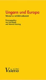 Cover von Ungarn und Europa