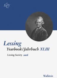Cover von Lessing Yearbook / Jahrbuch XLIII, 2016
