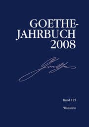 Cover von Goethe-Jahrbuch 125,2008