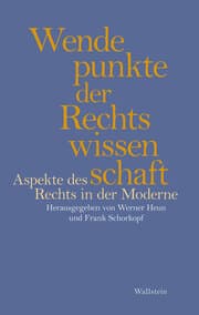 Cover von Wendepunkte der Rechtswissenschaft