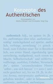 Cover von Konzepte des Authentischen