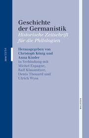 Cover von Geschichte der Germanistik
