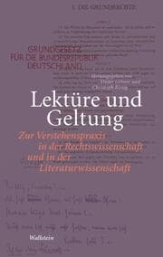 Cover von Lektüre und Geltung