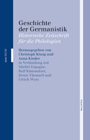 Cover von Geschichte der Germanistik