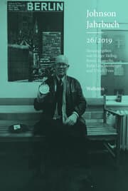 Cover von Johnson-Jahrbuch 26/2019