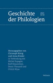 Cover von Geschichte der Philologien