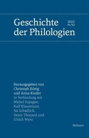 Cover von Geschichte der Philologien