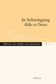 Cover von In Schwingung. Rilke in Duino
