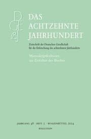Cover von Das achtzehnte Jahrhundert