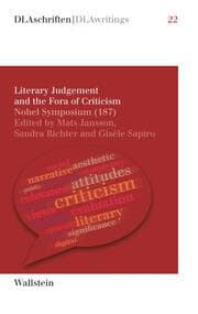 Cover von Literary Judgement and the Fora of Criticism