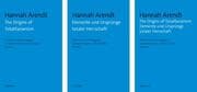 Cover von The Origins of Totalitarianism / Elemente und Ursprünge totaler Herrschaft