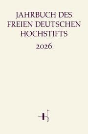 Cover von Jahrbuch des Freien Deutschen Hochstifts 2026