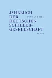Cover von Jahrbuch der Deutschen Schillergesellschaft 2026