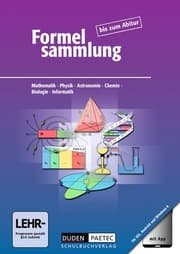 Cover von Formelsammlung bis zum Abitur, Mathematik, Physik, Astronomie, Chemie, Biologie, Informatik, Allgemeine Ausgabe