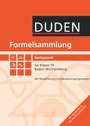 Cover von Formelsammlung bis Klasse 10 - Mathematik - Baden-Württemberg