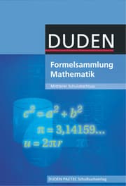 Cover von Formelsammlung bis Klasse 10 - Mathematik - Mittlerer Schulabschluss