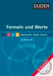 Cover von Formeln und Werte - Sekundarstufe I