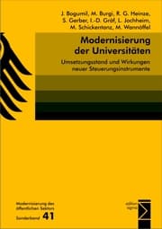 Cover von Modernisierung der Universitäten
