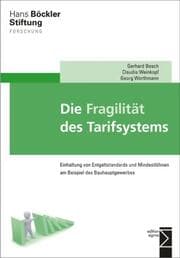 Cover von Die Fragilität des Tarifsystems