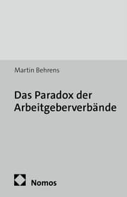 Cover von Das Paradox der Arbeitgeberverbände
