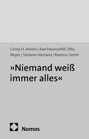 Cover von 'Niemand weiß immer alles'
