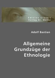 Cover von Allgemeine Grundzüge der Ethnologie