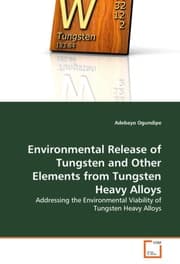 Cover von Environmental Release of Tungsten and Other Elements from Tungsten Heavy Alloys