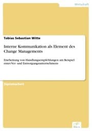 Cover von Interne Kommunikation als Element des Change Managements