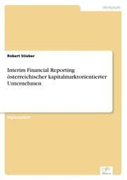 Cover von Interim Financial Reporting österreichischer kapitalmarktorientierter Unternehmen