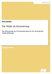 Cover von Die Marke als Inszenierung