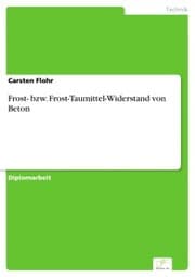 Cover von Frost- bzw. Frost-Taumittel-Widerstand von Beton