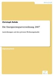 Cover von Die Energieeinsparverordnung 2007