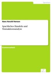 Cover von Spachliches Handeln und Transaktionsanalyse