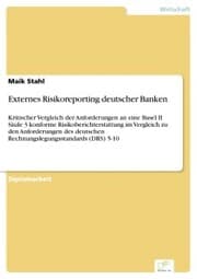 Cover von Externes Risikoreporting deutscher Banken