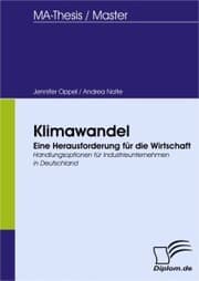 Cover von Klimawandel - Eine Herausforderung für die Wirtschaft