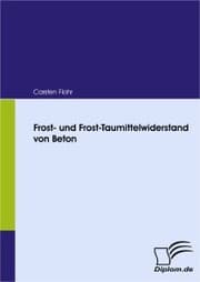 Cover von Frost- und Frost-Taumittelwiderstand von Beton