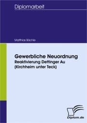 Cover von Gewerbliche Neuordnung - Reaktivierung Dettinger Au (Kirchheim unter Teck)