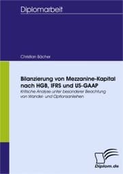 Cover von Bilanzierung von Mezzanine-Kapital nach HGB, IFRS und US-GAAP