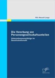 Cover von Die Vererbung von Personengesellschaftsanteilen