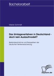 Cover von Das Umlageverfahren in Deutschland - doch kein Auslaufmodell?