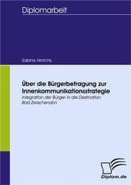 Cover von Über die Bürgerbefragung zur Innenkommunikationsstrategie