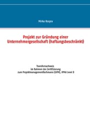 Cover von Projekt zur Gründung einer Unternehmergesellschaft (haftungsbeschränkt)